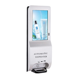 Bình xịt tạo bọt tự động 21,5 inch Kiosk quảng cáo khử trùng tay, Quảng cáo khử trùng tay 1080P